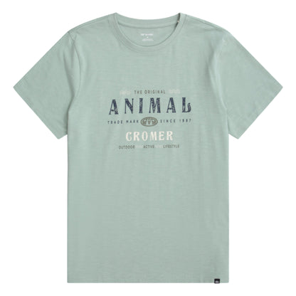 Green - Front - Animal Mens Jacob Cromer Logo T-Shirt