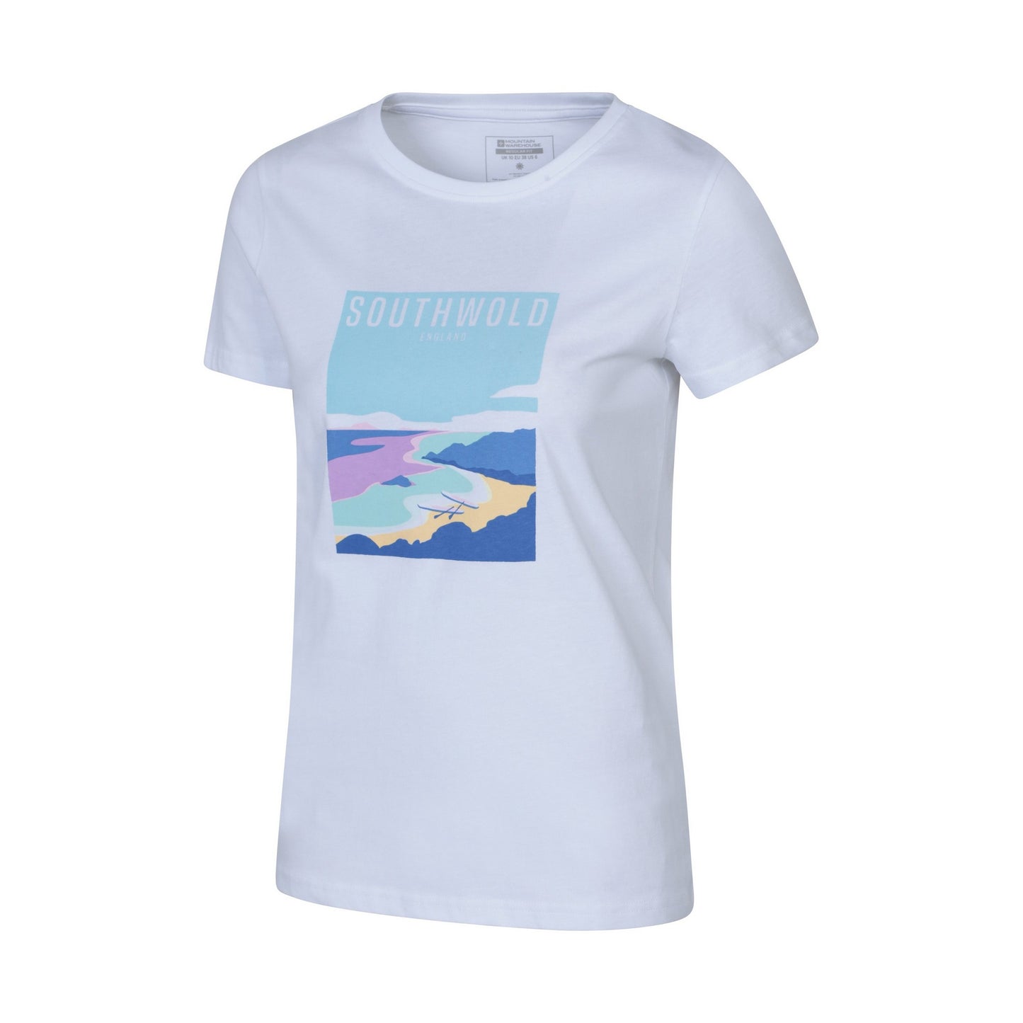 White - Lifestyle - Mountain Warehouse Womens-Ladies Southwold Short-Sleeved T-Shirt
