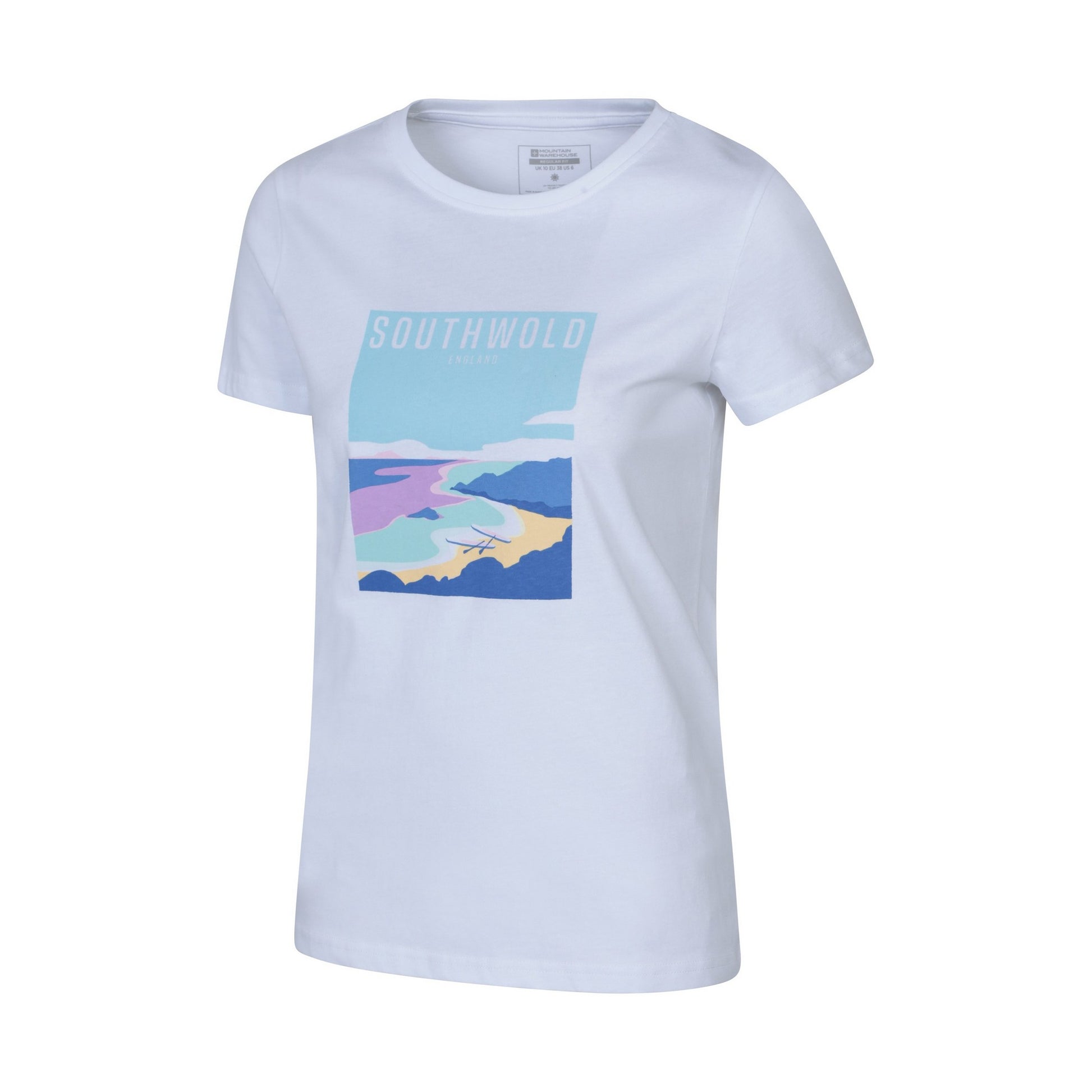 White - Lifestyle - Mountain Warehouse Womens-Ladies Southwold Short-Sleeved T-Shirt