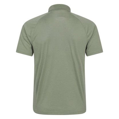 Light Khaki - Back - Mountain Warehouse Mens Volley IsoCool Polo Shirt