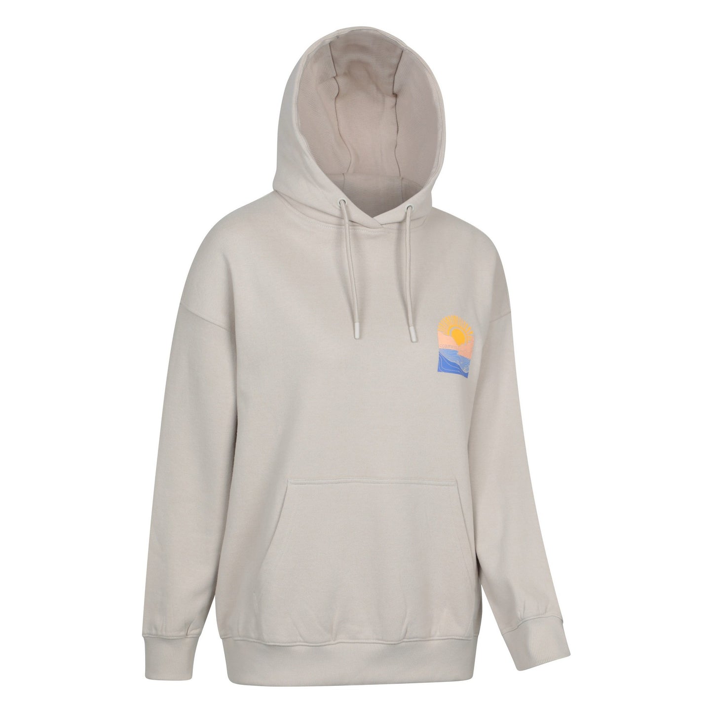Light Beige - Side - Mountain Warehouse Womens-Ladies Cornwall Relaxed Fit Hoodie