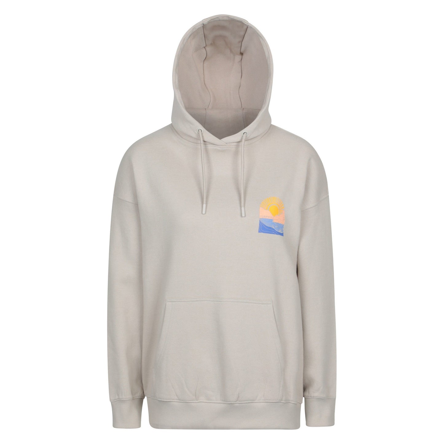 Light Beige - Front - Mountain Warehouse Womens-Ladies Cornwall Relaxed Fit Hoodie