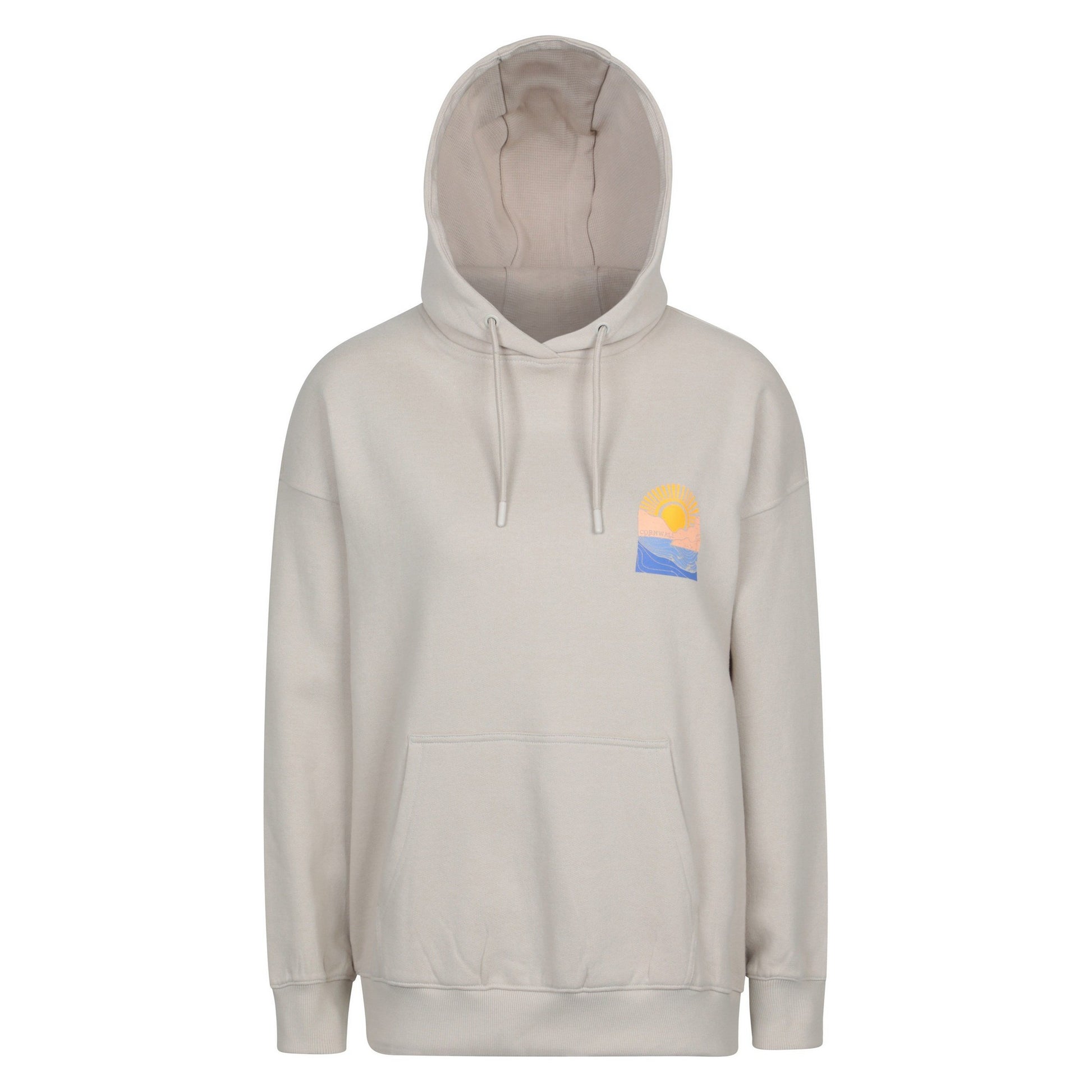 Light Beige - Front - Mountain Warehouse Womens-Ladies Cornwall Relaxed Fit Hoodie