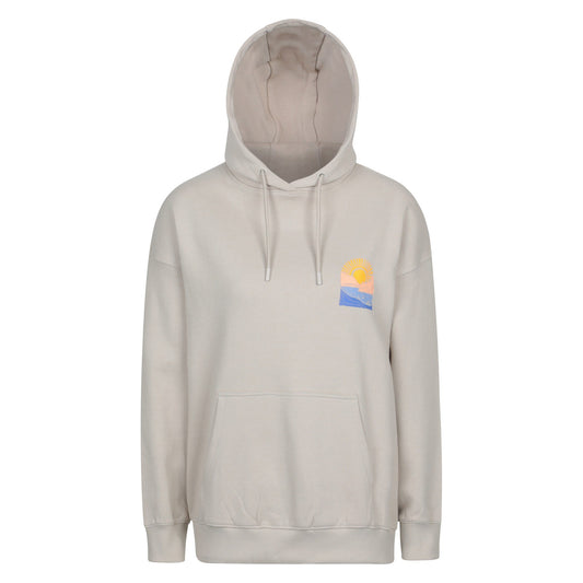 Light Beige - Front - Mountain Warehouse Womens-Ladies Cornwall Relaxed Fit Hoodie