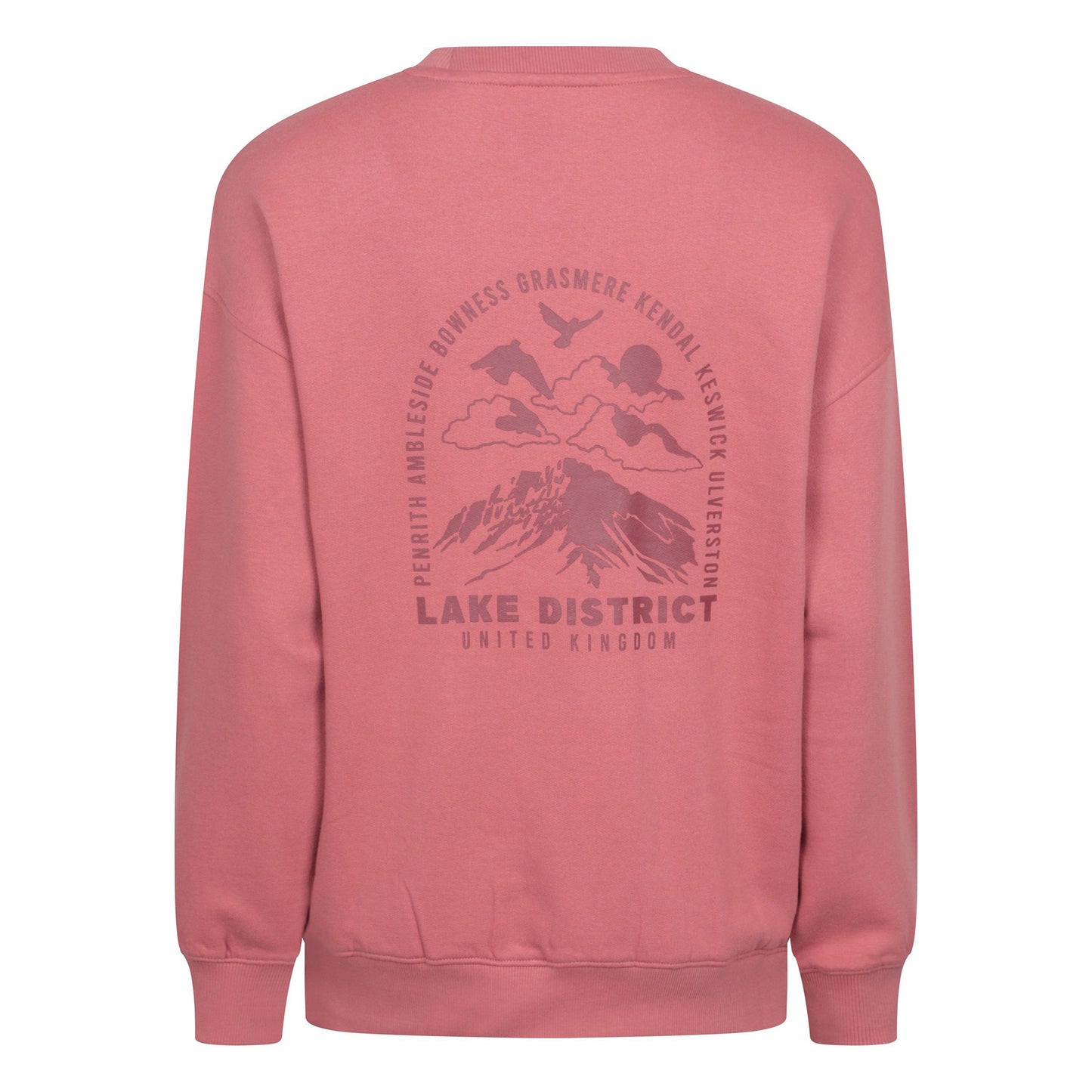 Light Pink - Back - Mountain Warehouse Womens-Ladies Lake District Graphic Sweatshirt