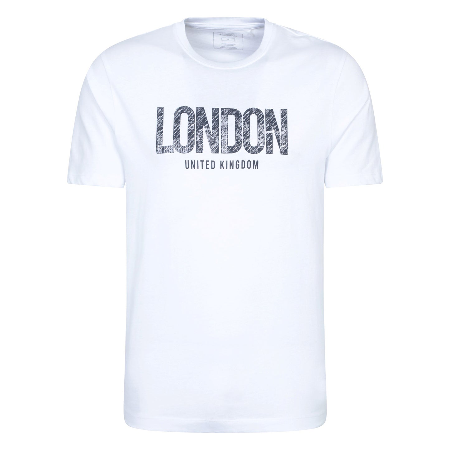 White - Front - Mountain Warehouse Mens London Short-Sleeved T-Shirt