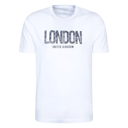 White - Front - Mountain Warehouse Mens London Short-Sleeved T-Shirt