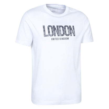 White - Side - Mountain Warehouse Mens London Short-Sleeved T-Shirt