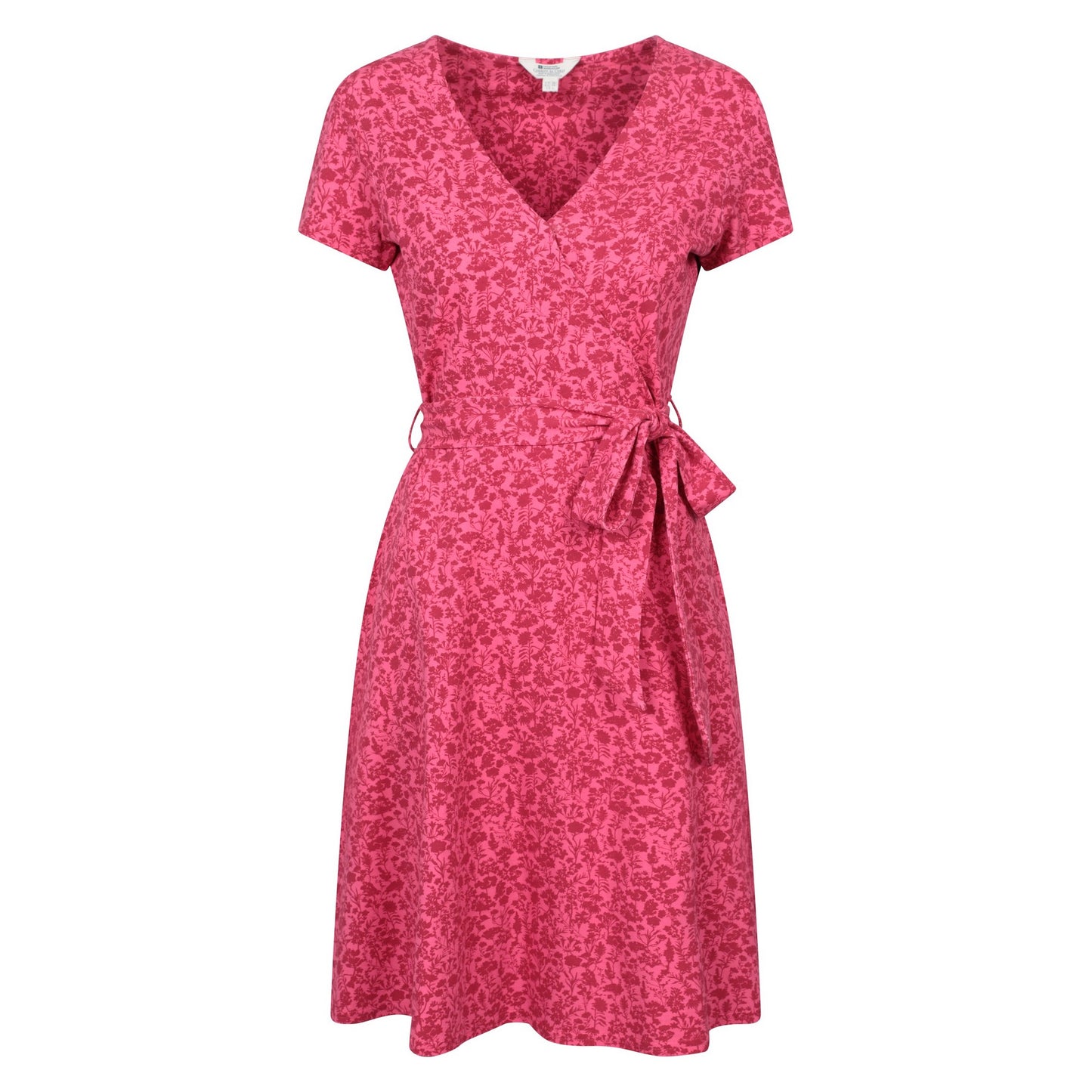 Red - Front - Mountain Warehouse Womens-Ladies Santorini Hibiscus Jersey Wrap Dress