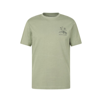 Khaki Green - Front - Mountain Warehouse Mens Scotland T-Shirt