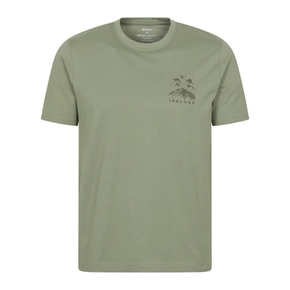 Khaki Green - Front - Mountain Warehouse Mens Scotland T-Shirt