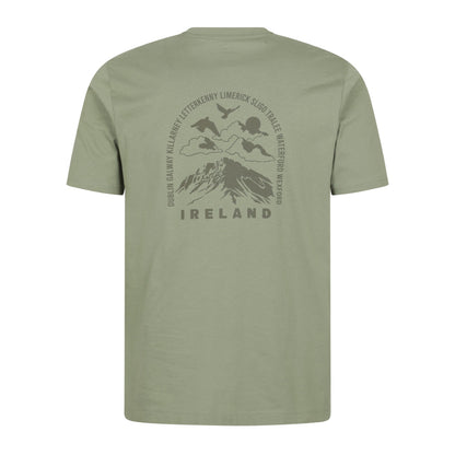 Khaki Green - Back - Mountain Warehouse Mens Scotland T-Shirt