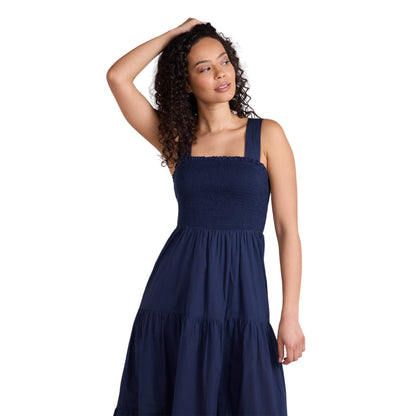 Navy - Side - Animal Womens-Ladies Mabel Maxi Dress