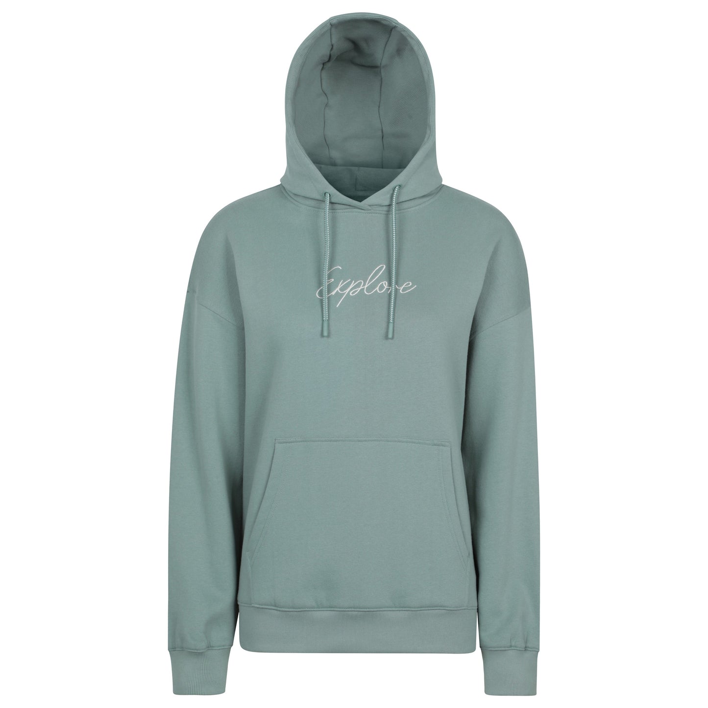 Khaki Green - Front - Mountain Warehouse Womens-Ladies Explore Relaxed Fit Hoodie