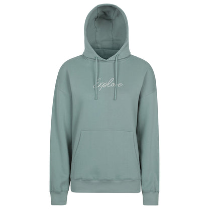 Khaki Green - Front - Mountain Warehouse Womens-Ladies Explore Relaxed Fit Hoodie