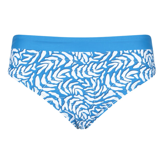 Blue - Front - Mountain Warehouse Womens-Ladies Ocean Notion Leaf Print Bikini Bottoms