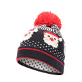 Navy-Red - Side - Mountain Warehouse Mens Santa Claus Christmas Beanie