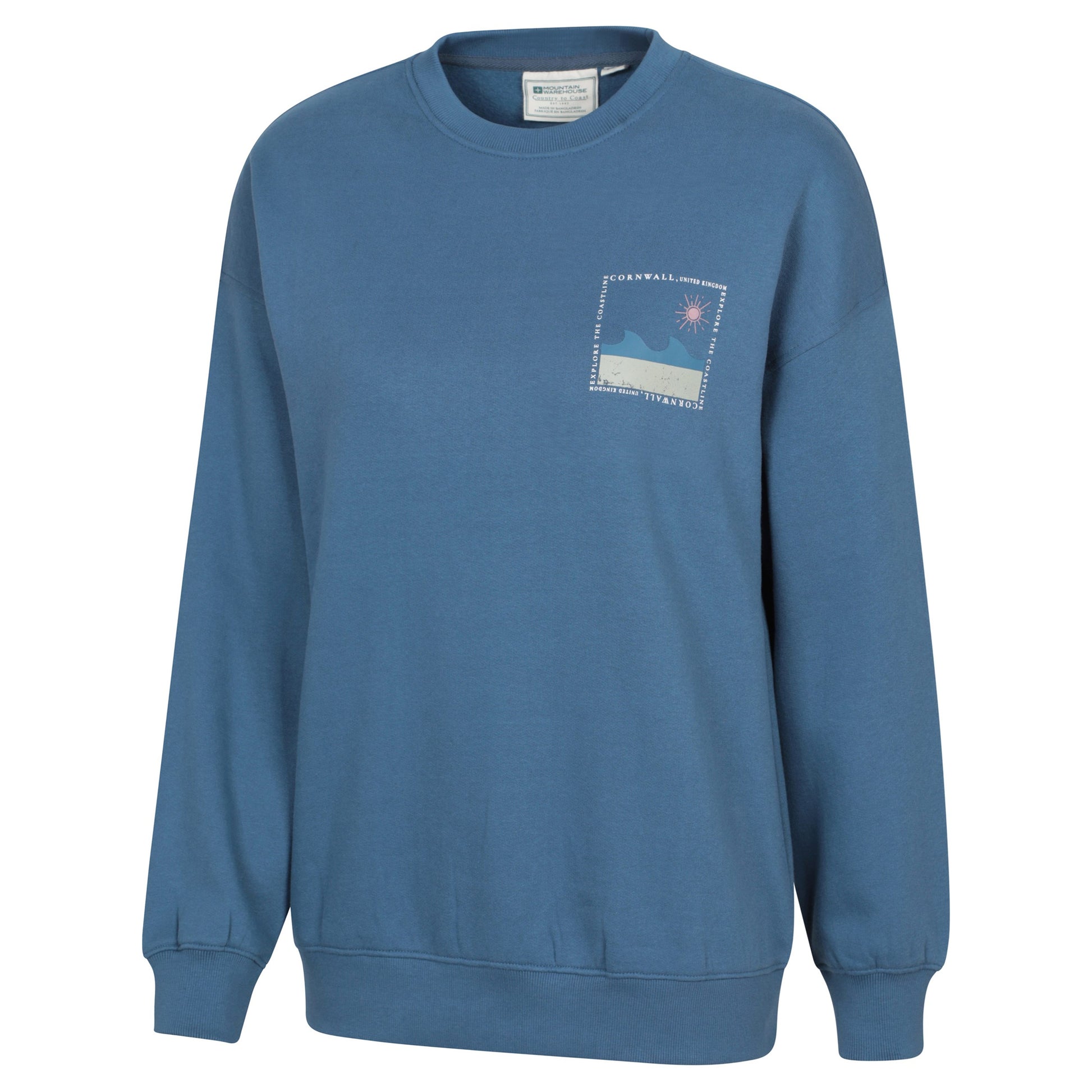 Blue - Lifestyle - Mountain Warehouse Womens-Ladies Conwall Graphic Sweatshirt