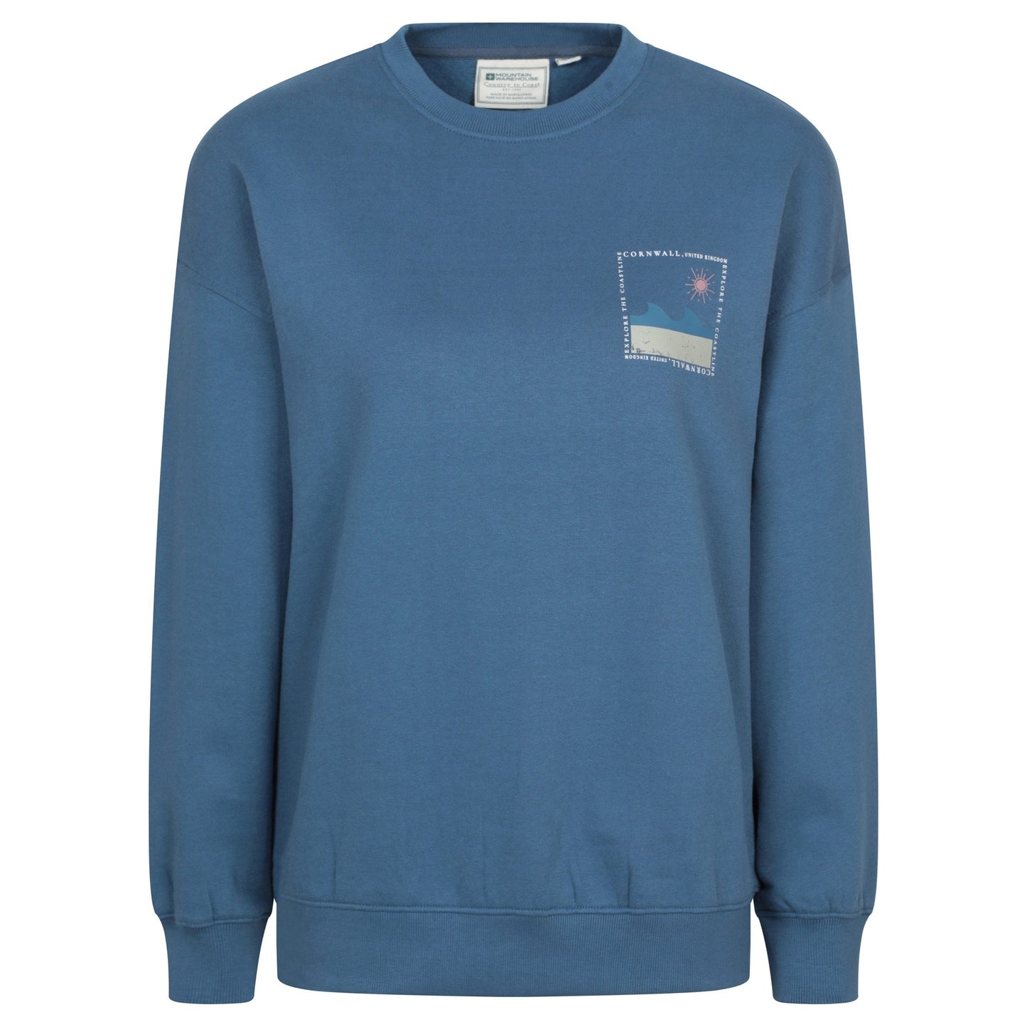 Blue - Front - Mountain Warehouse Womens-Ladies Conwall Graphic Sweatshirt