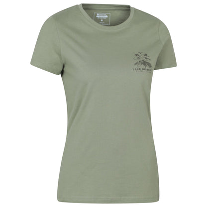 Khaki Green - Side - Mountain Warehouse Womens-Ladies Lake District Sunset T-Shirt