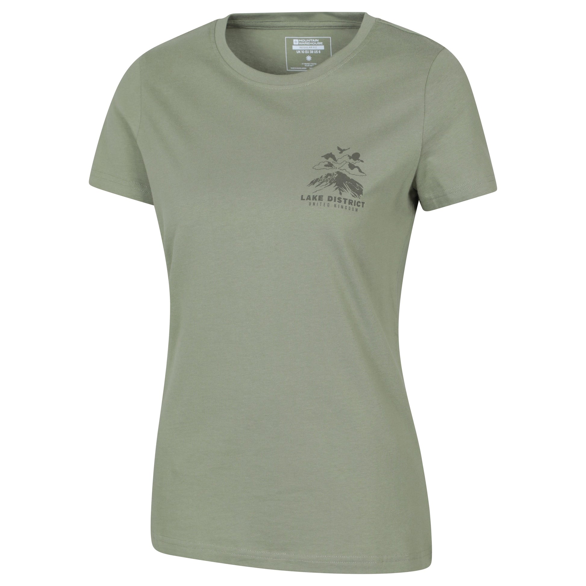 Khaki Green - Lifestyle - Mountain Warehouse Womens-Ladies Lake District Sunset T-Shirt