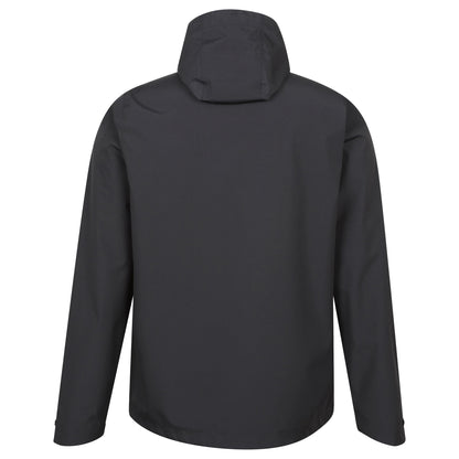 Black - Back - Mountain Warehouse Mens Hill Packable Waterproof Jacket