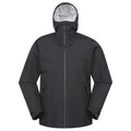 Black - Front - Mountain Warehouse Mens Hill Packable Waterproof Jacket