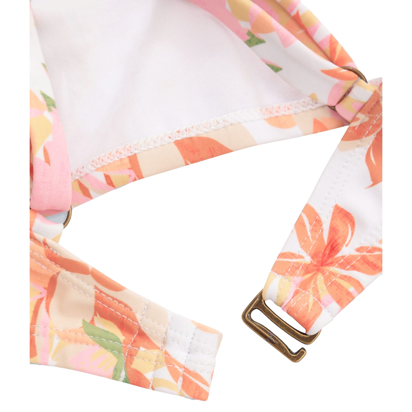 Off White - Side - Animal Womens-Ladies Skye Bralette Bikini Top