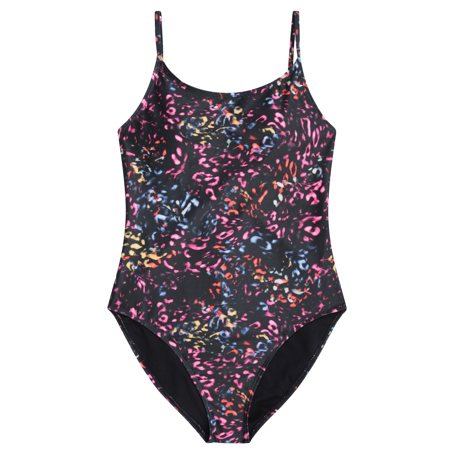 Jet Black - Front - Animal Womens-Ladies Zadie One Piece Swimsuit