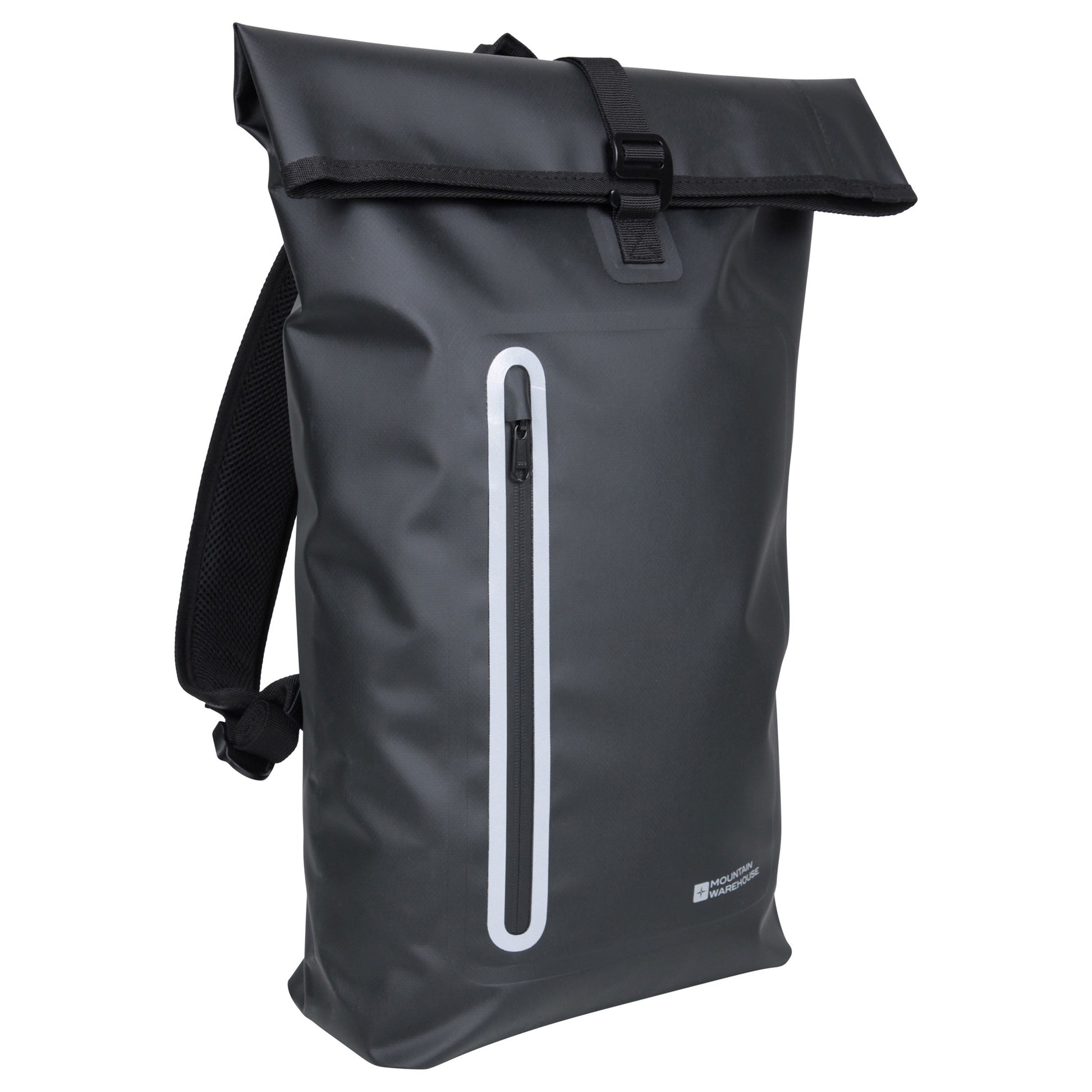 Black - Side - Mountain Warehouse Tempest Roll Top 18L Backpack