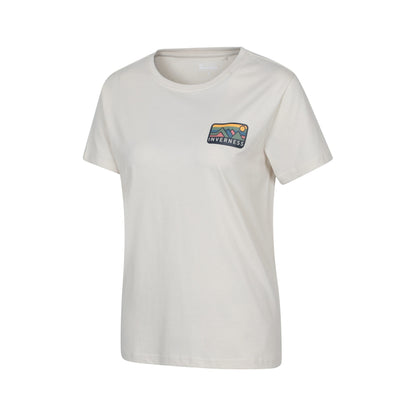 Beige - Side - Mountain Warehouse Womens-Ladies Inverness Relaxed Fit Short-Sleeved T-Shirt