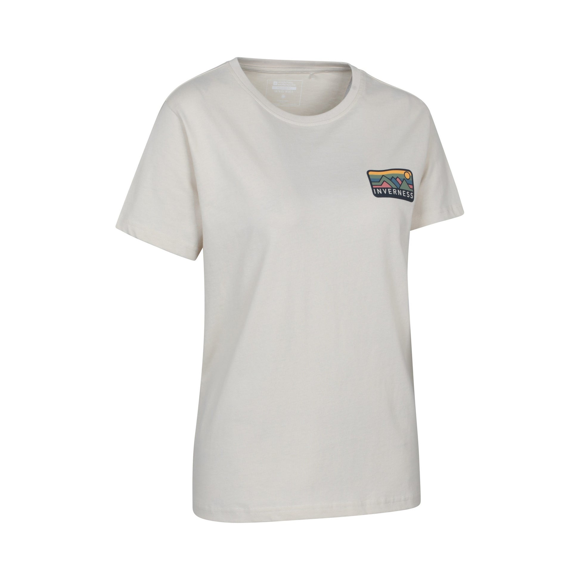 Beige - Lifestyle - Mountain Warehouse Womens-Ladies Inverness Relaxed Fit Short-Sleeved T-Shirt