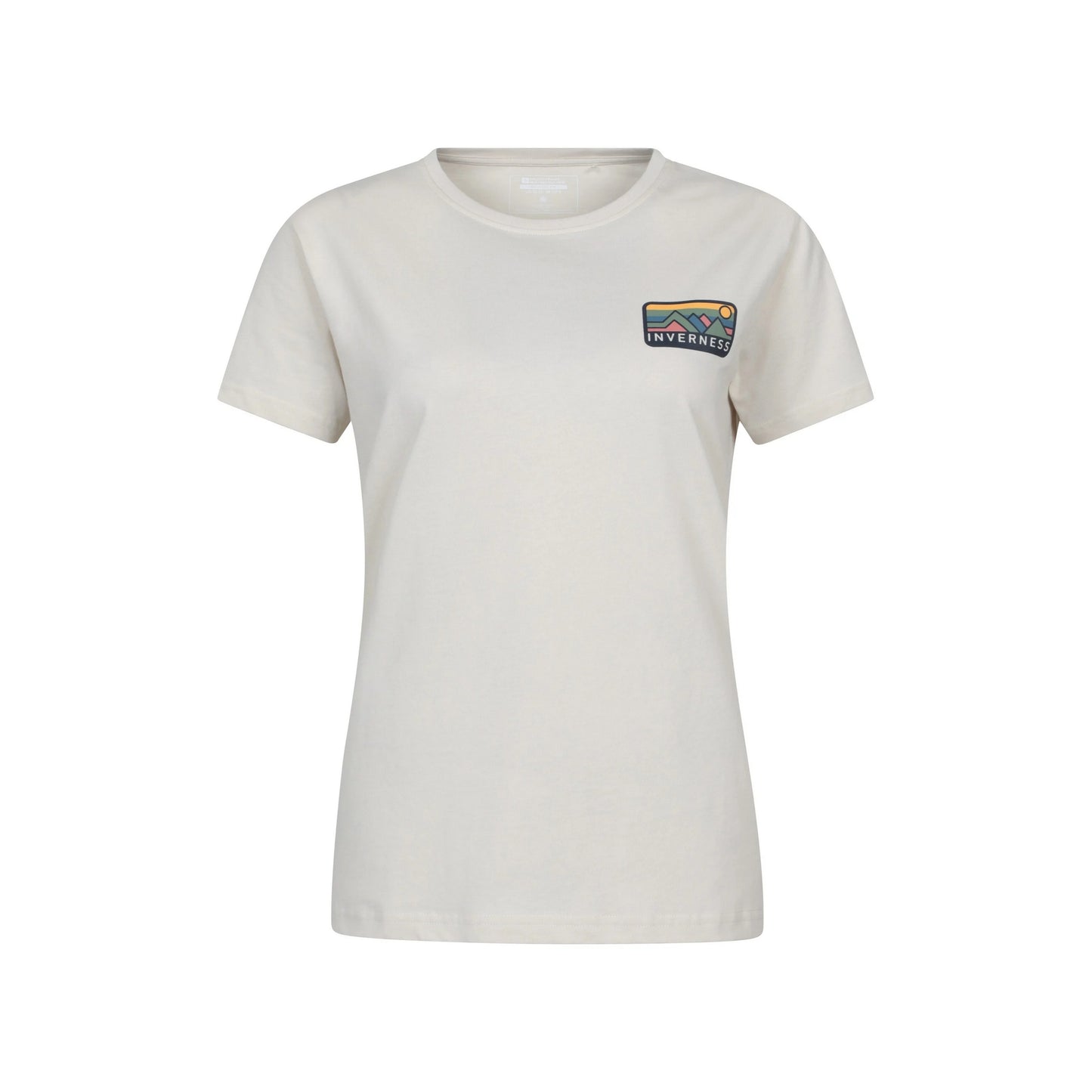 Beige - Front - Mountain Warehouse Womens-Ladies Inverness Relaxed Fit Short-Sleeved T-Shirt