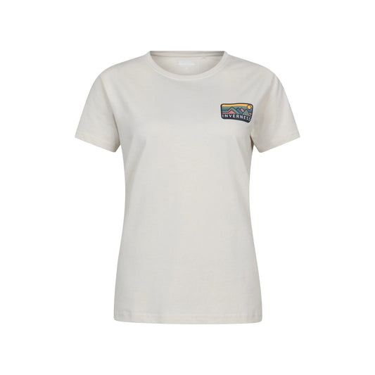 Beige - Front - Mountain Warehouse Womens-Ladies Inverness Relaxed Fit Short-Sleeved T-Shirt