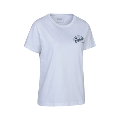 White - Side - Mountain Warehouse Womens-Ladies Oban Relaxed Fit Short-Sleeved T-Shirt