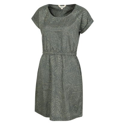 Khaki Green - Lifestyle - Mountain Warehouse Womens-Ladies Mykonos Leaf Print Dress