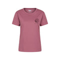 Pink - Front - Mountain Warehouse Womens-Ladies Edinburgh Relaxed Fit Short-Sleeved T-Shirt