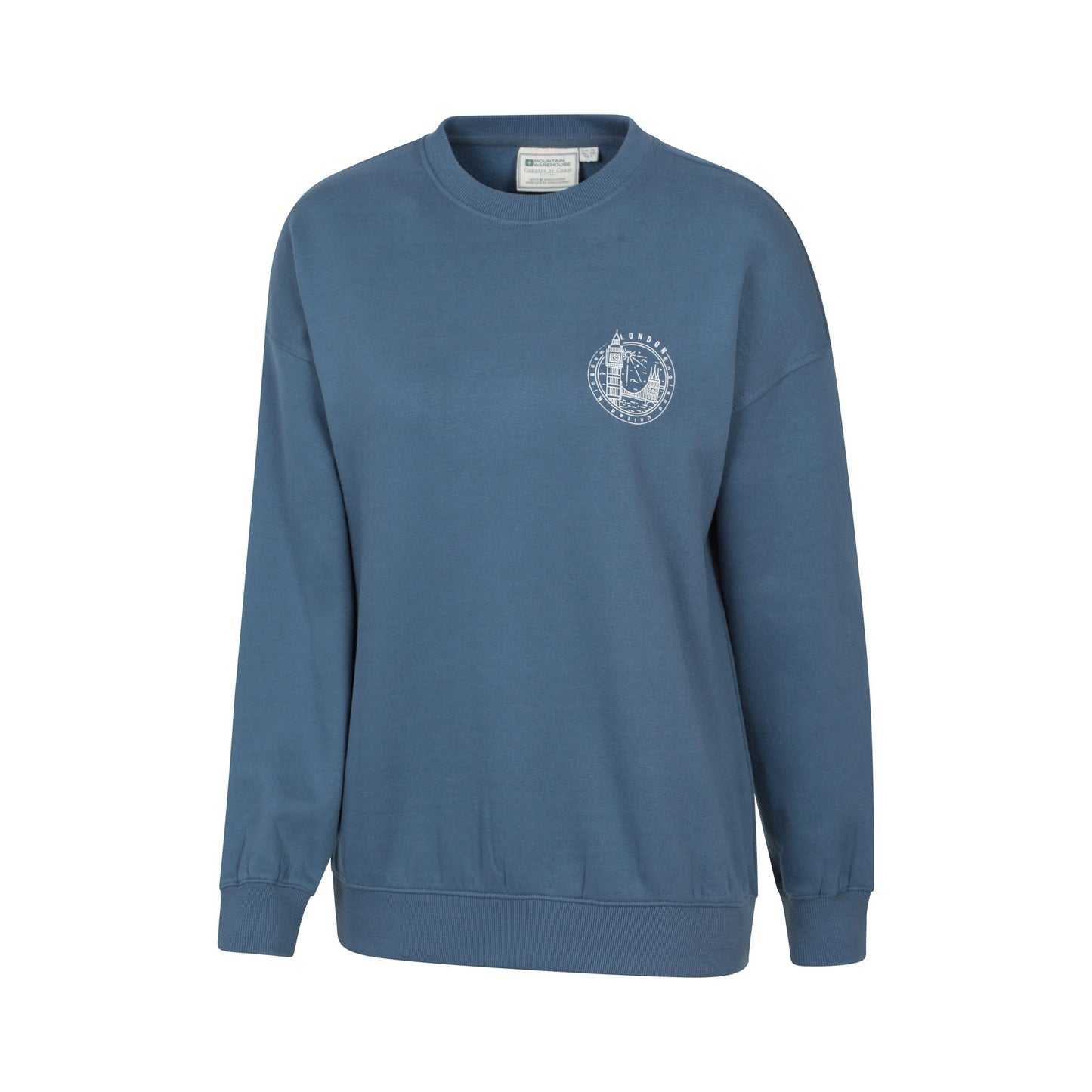 Navy - Lifestyle - Mountain Warehouse Womens-Ladies London Graphic Sweatshirt