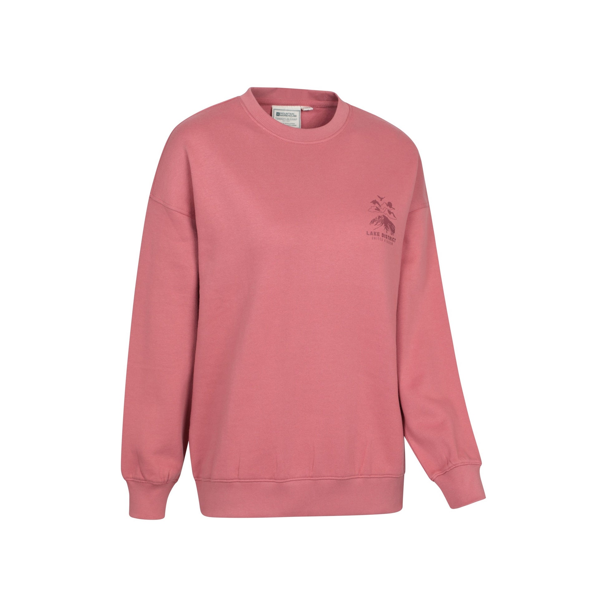 Pink - Side - Mountain Warehouse Womens-Ladies Scotland Graphic Sweatshirt