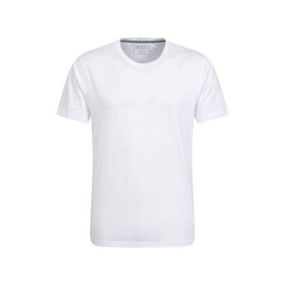 White-Black - Side - Mountain Warehouse Mens Flint Crew Neck T-Shirt (Pack of 2)