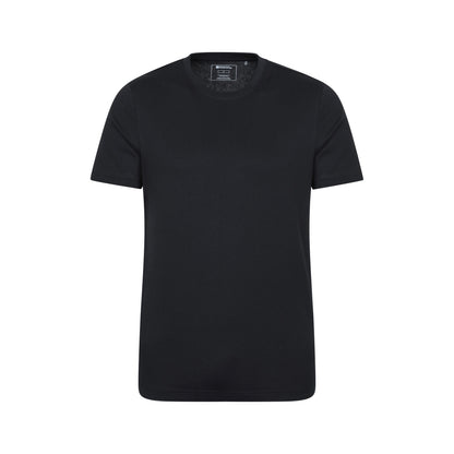 White-Black - Pack Shot - Mountain Warehouse Mens Flint Crew Neck T-Shirt (Pack of 2)