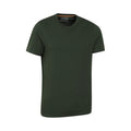 Khaki Green-Navy Blue - Side - Mountain Warehouse Mens Flint Crew Neck T-Shirt (Pack of 2)