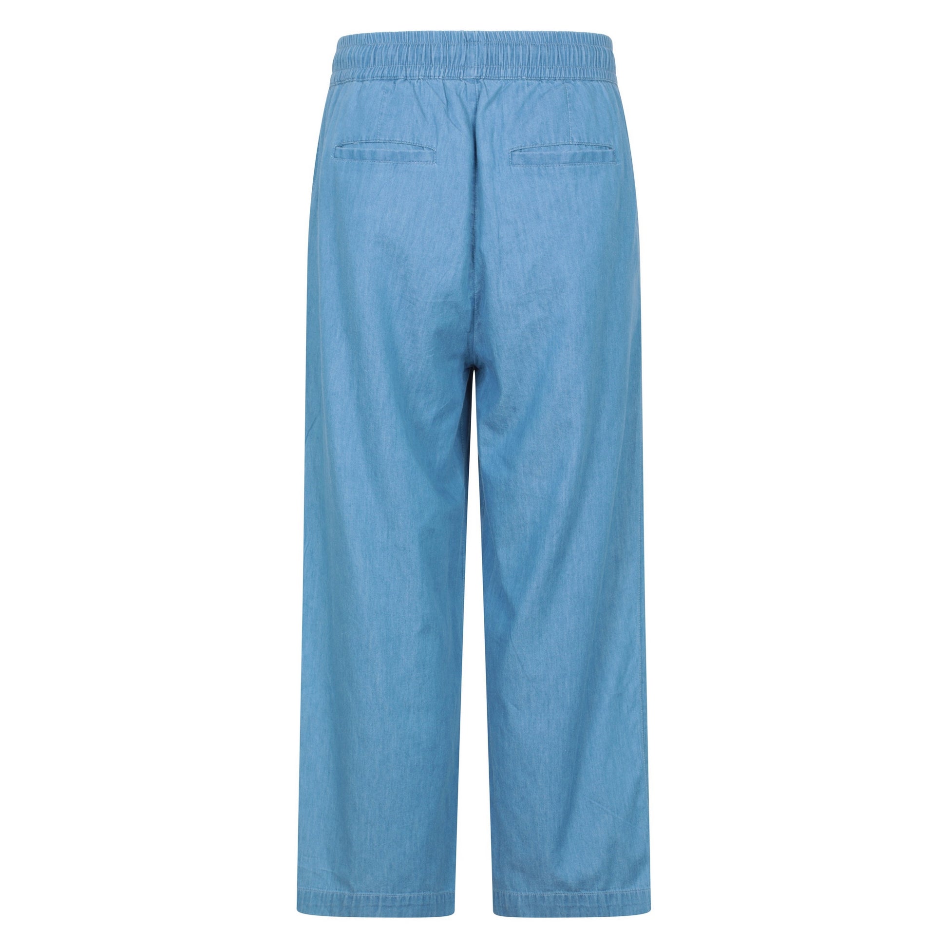 Blue - Back - Mountain Warehouse Womens-Ladies Astra Chambray Trousers