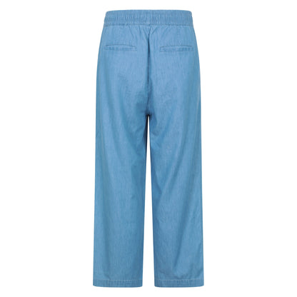 Blue - Back - Mountain Warehouse Womens-Ladies Astra Chambray Trousers