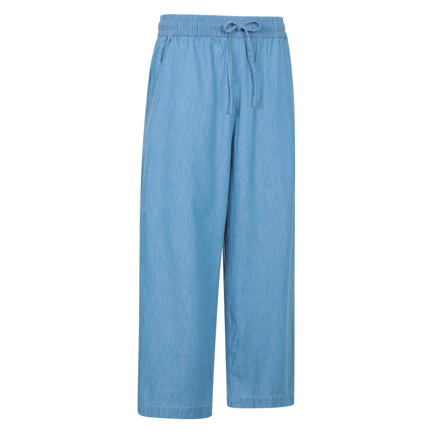 Blue - Side - Mountain Warehouse Womens-Ladies Astra Chambray Trousers