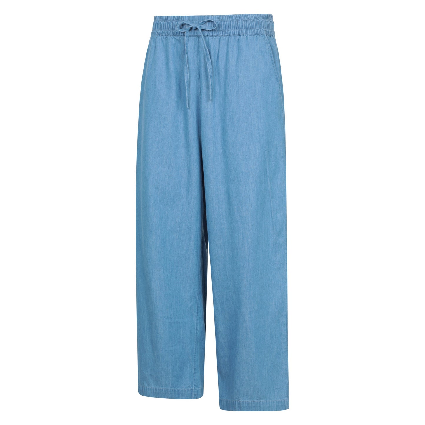 Blue - Lifestyle - Mountain Warehouse Womens-Ladies Astra Chambray Trousers