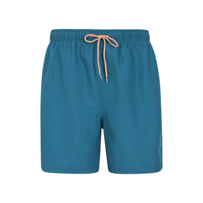 Petrol - Back - Mountain Warehouse Mens Aruba Floral Swim Shorts (Pack of 2)