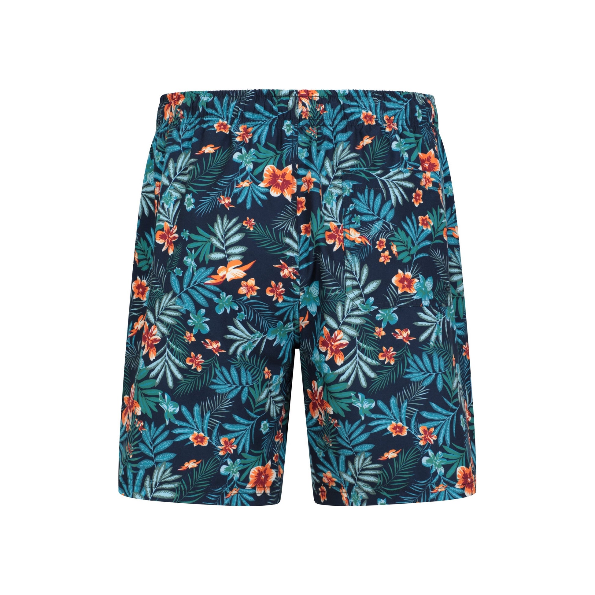 Petrol - Pack Shot - Mountain Warehouse Mens Aruba Floral Swim Shorts (Pack of 2)