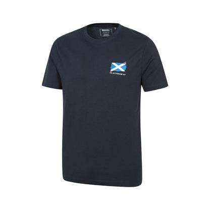 Navy - Side - Mountain Warehouse Mens West Highlands Short-Sleeved T-Shirt