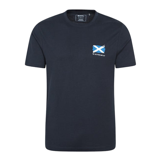 Navy - Front - Mountain Warehouse Mens West Highlands Short-Sleeved T-Shirt